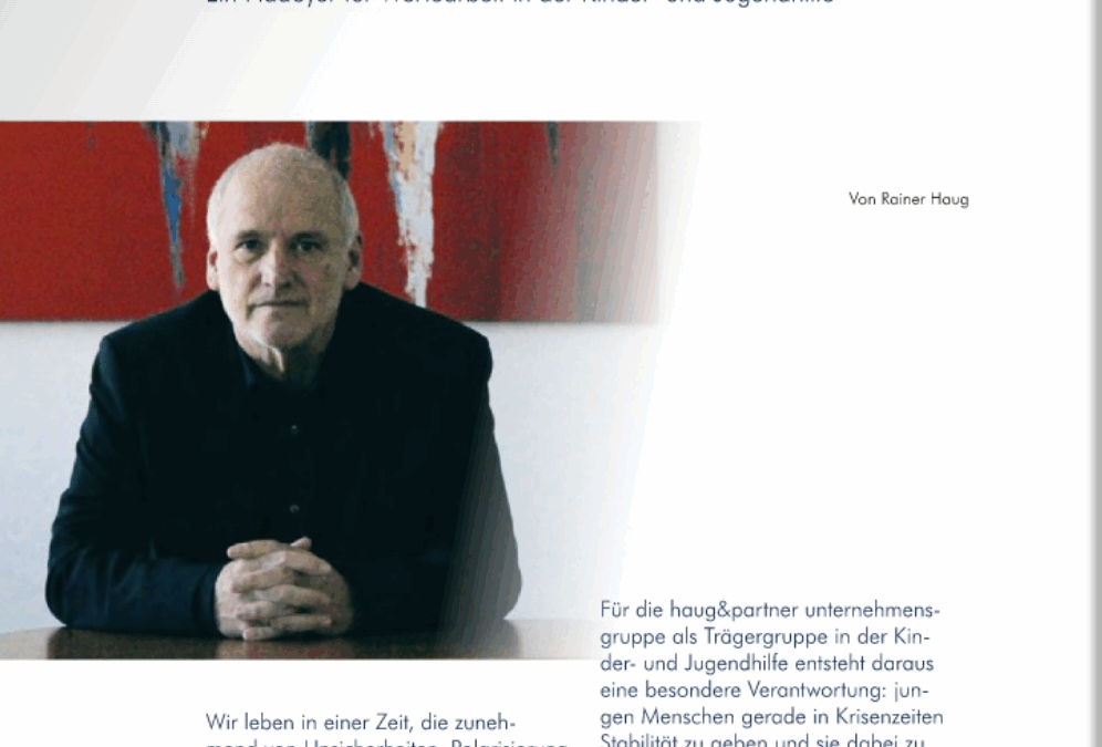 Haltung in Zeiten gesellschaftlicher Spannungen: Ein Beitrag von Senator Rainer Haug im Magazin des Senat der Wirtschaft